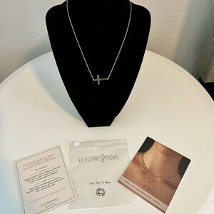 NWT Electric Picks Yellow Gold Creed Chain Necklace